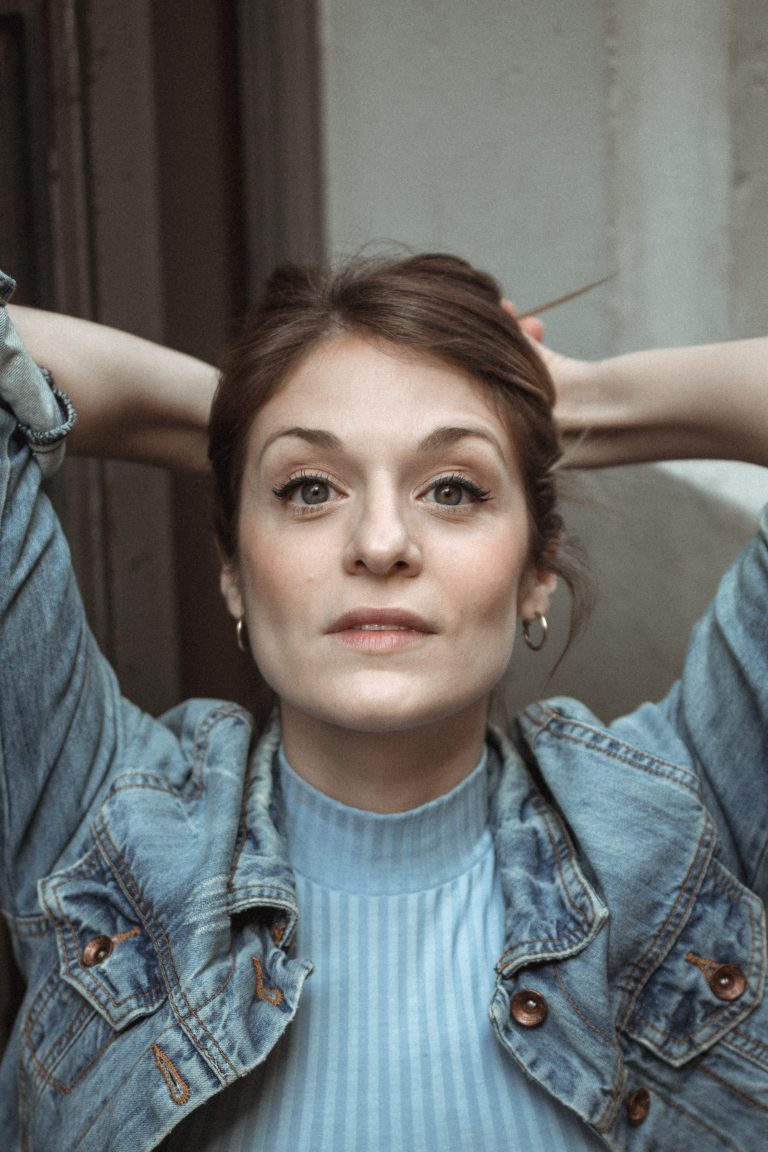 Actriz en sesión de fotos para casting